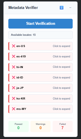 Metadata Validation Result 1