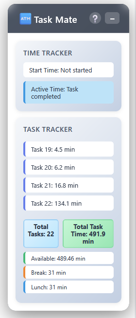 Task Mate Analytics